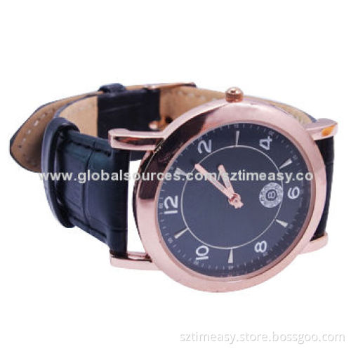 Hot selling leather watch with high-quality and fashionable, simple style